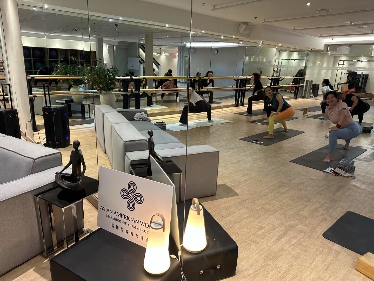 The Chamber specially invited an international yoga trainer to share insights on health management